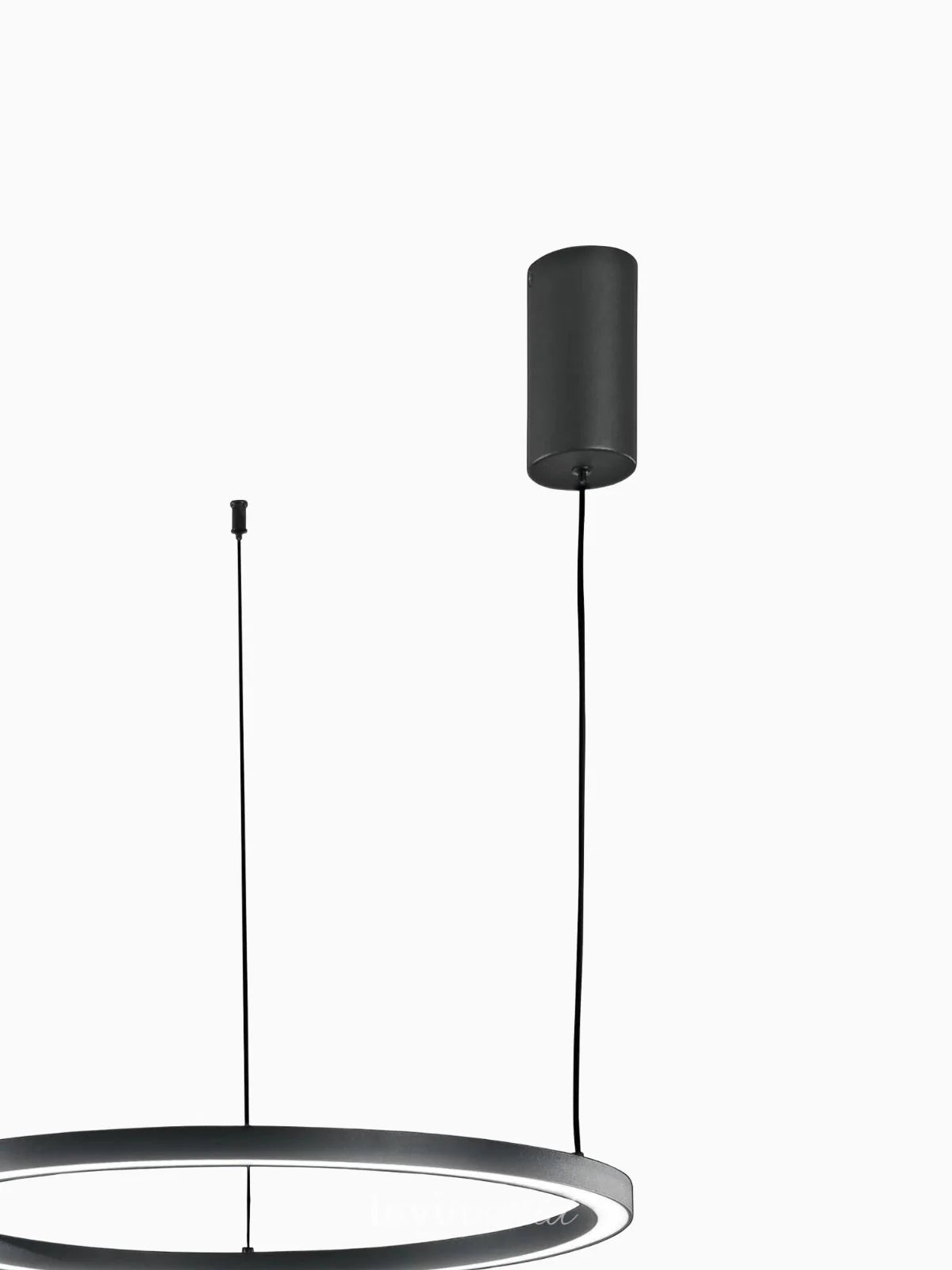 BLACK HOOP LED SUSPENSION 30W 4500LM CCT 60X60X150CM