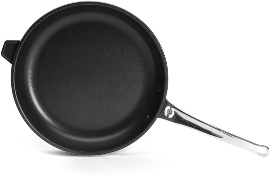 De Buyer - Sartén redonda CHOC EXTREME con mango de acero inoxidable 32 cm 