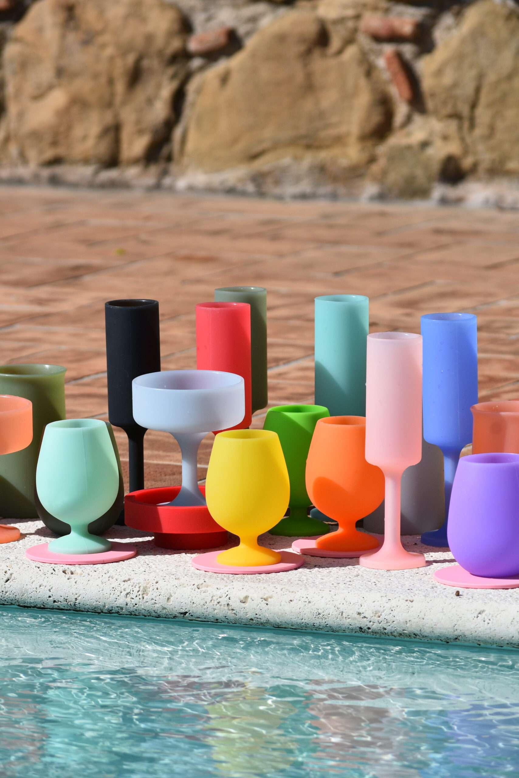 PORTER GREEN – STEGG 480ML SILICONE DRINK GLASS - YELLOW &amp; VALENCIA