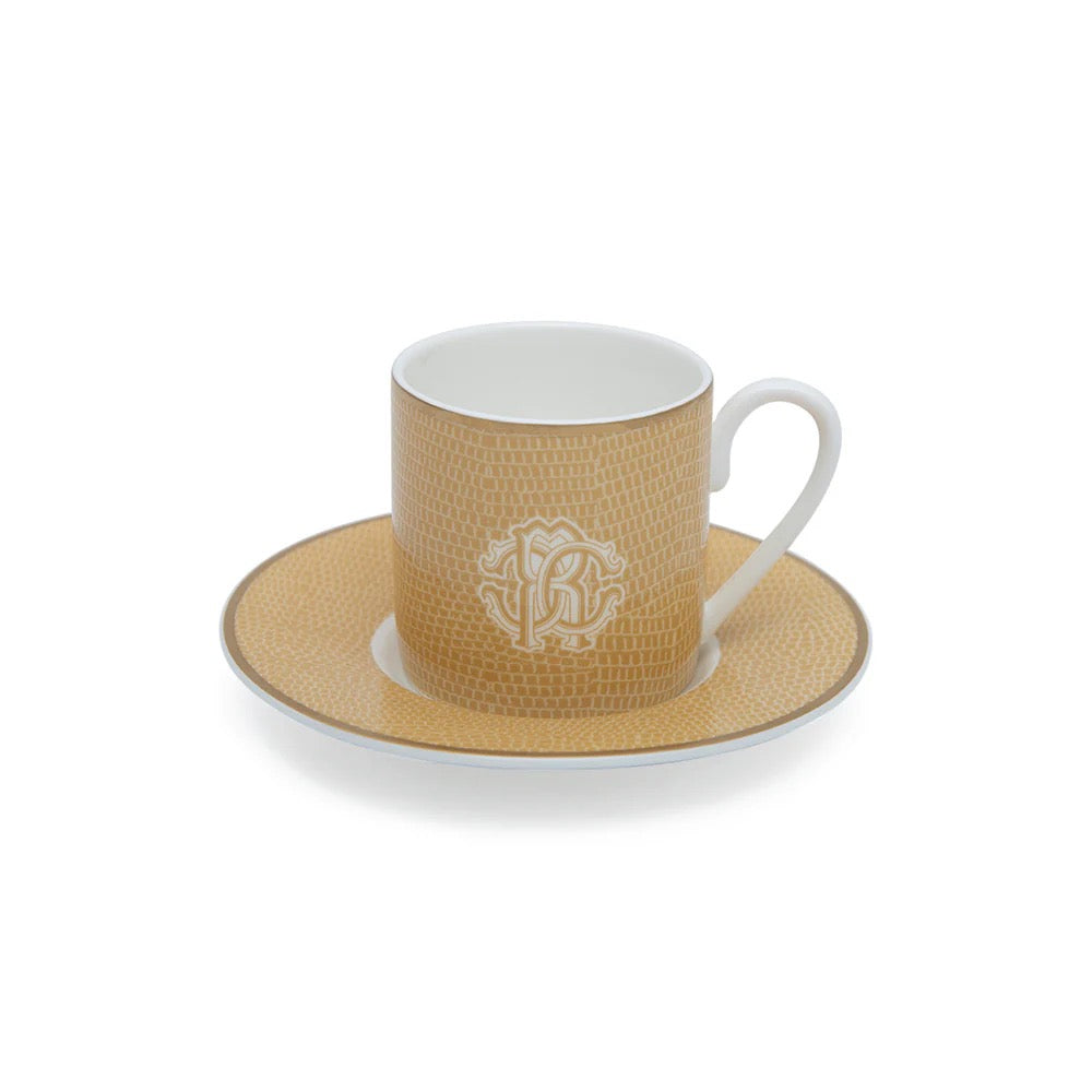 ROBERTO CAVALLI - CAJA DE LUJO TAZAS DE CAFÉ/S - SET 2 UDS