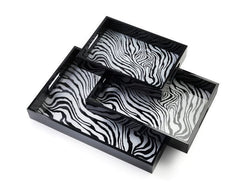 ROBERTO CAVALLI - ZEBRAGE VASSOIO RETTANGOLARE medio / MEDIUM RECTANGULAR TRAY cm.25x35
