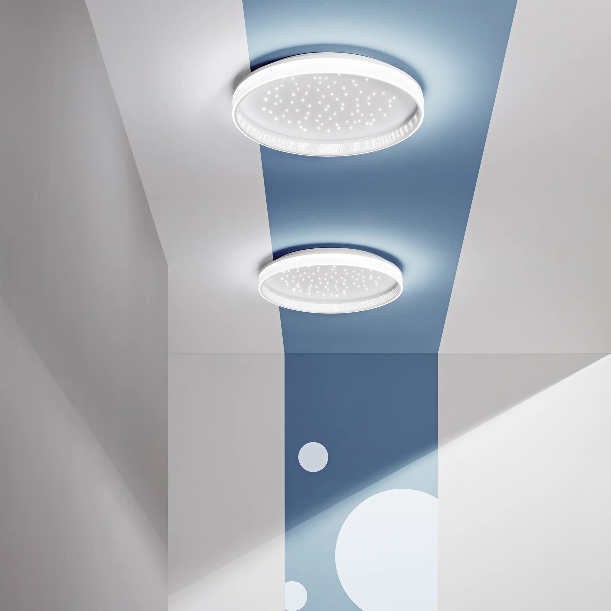 LAMPARA DE TECHO LED WISH BLANCA 60W 6600LM CCT+DIMM. CON CONTROL REMOTO 50X9CM