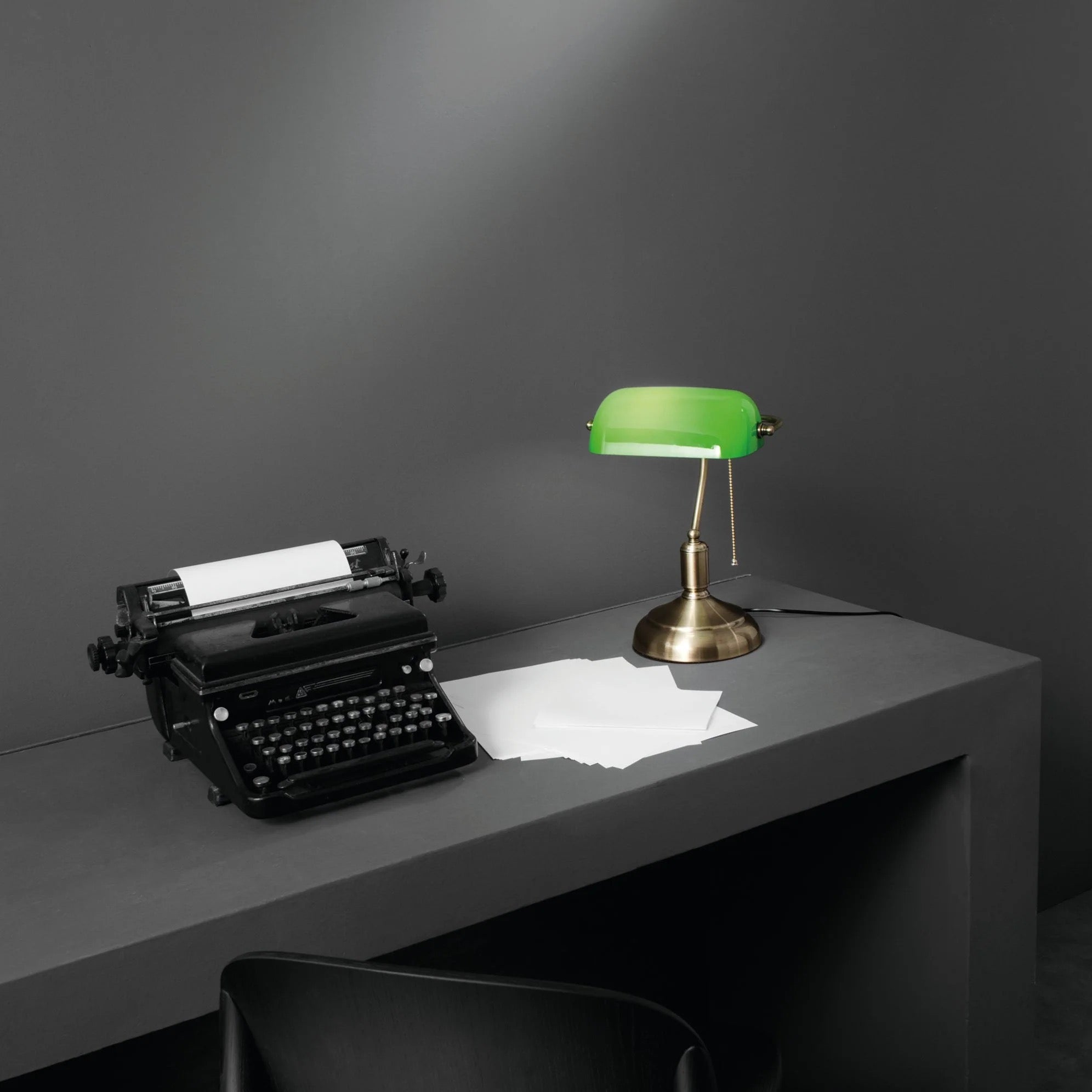 LAMPARA DE MESA MARSHALL VERDE 1XE27 26X18X40CM