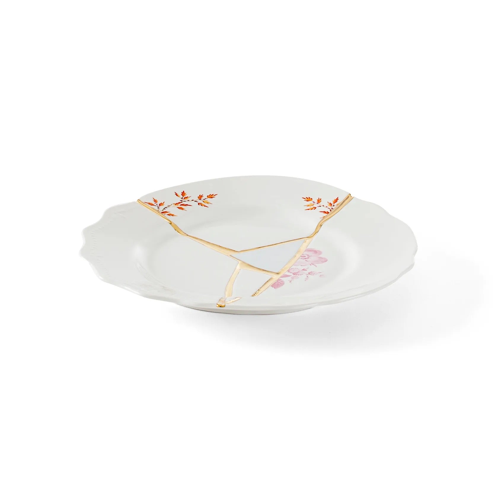 Plato de postre de porcelana KINTSUGI - SELETTI 