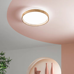 LED CEILING LAMP MADERA WOOD 38W 6000LM CCT 48X48X8.3CM