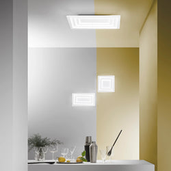 HYPNOTIC WHITE LED CEILING LIGHT 55W 7040LM CCT 60X6X40CM