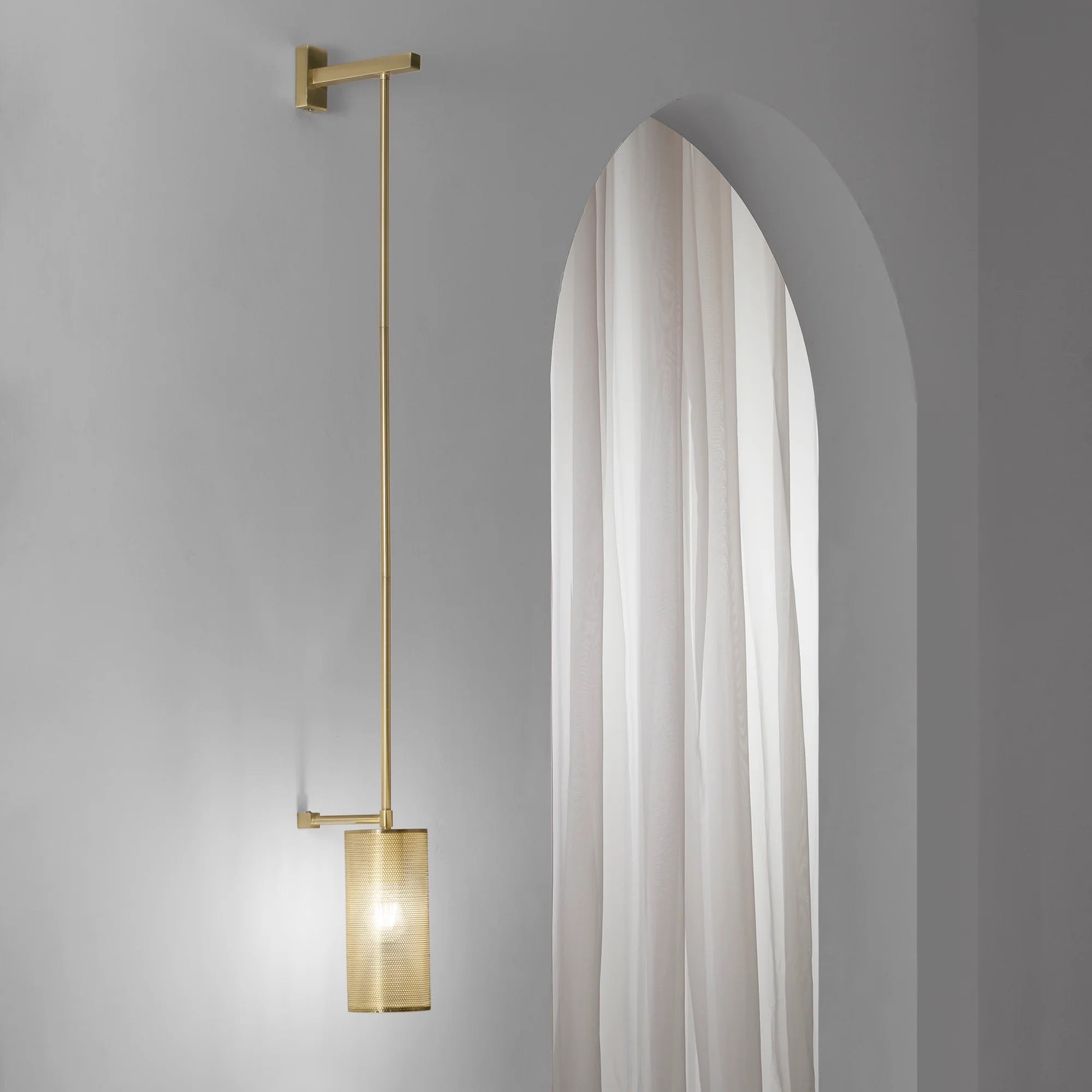 KING GOLD WALL LIGHT 1XE27 10X18X120CM