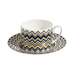 MISSONI - TAZA DE TÉ / TAZA DE TÉ Y ACEITE Forma cilíndrica - SET 2 UDS
