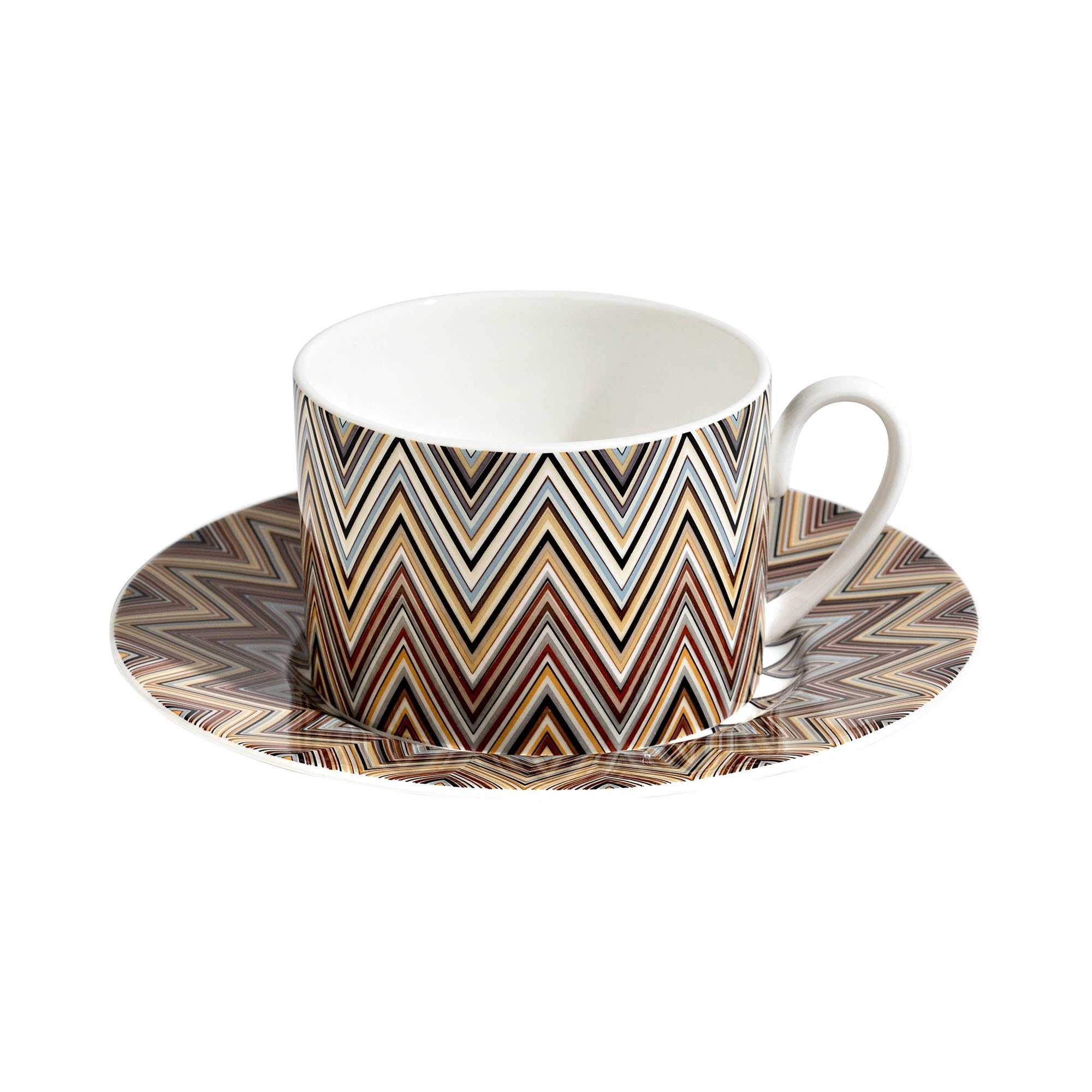 MISSONI - TAZZE TÈ / TEA CUP&SAUCER Cylindric shape - SET 2 PZ