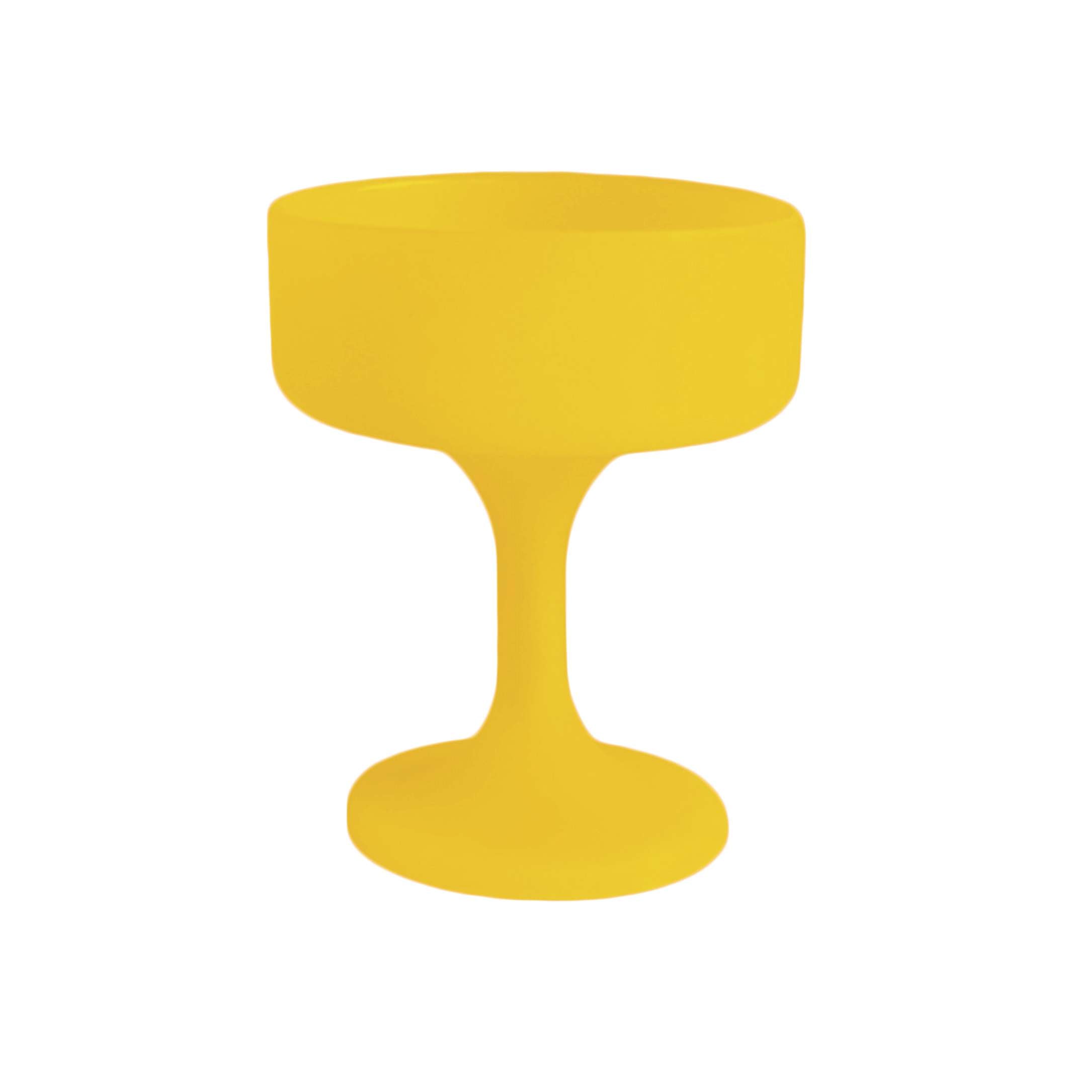 PORTER GREEN – MECC COCKTAIL GLASS 290ML IN SILICONE - YELLOW &amp; VALENCIA