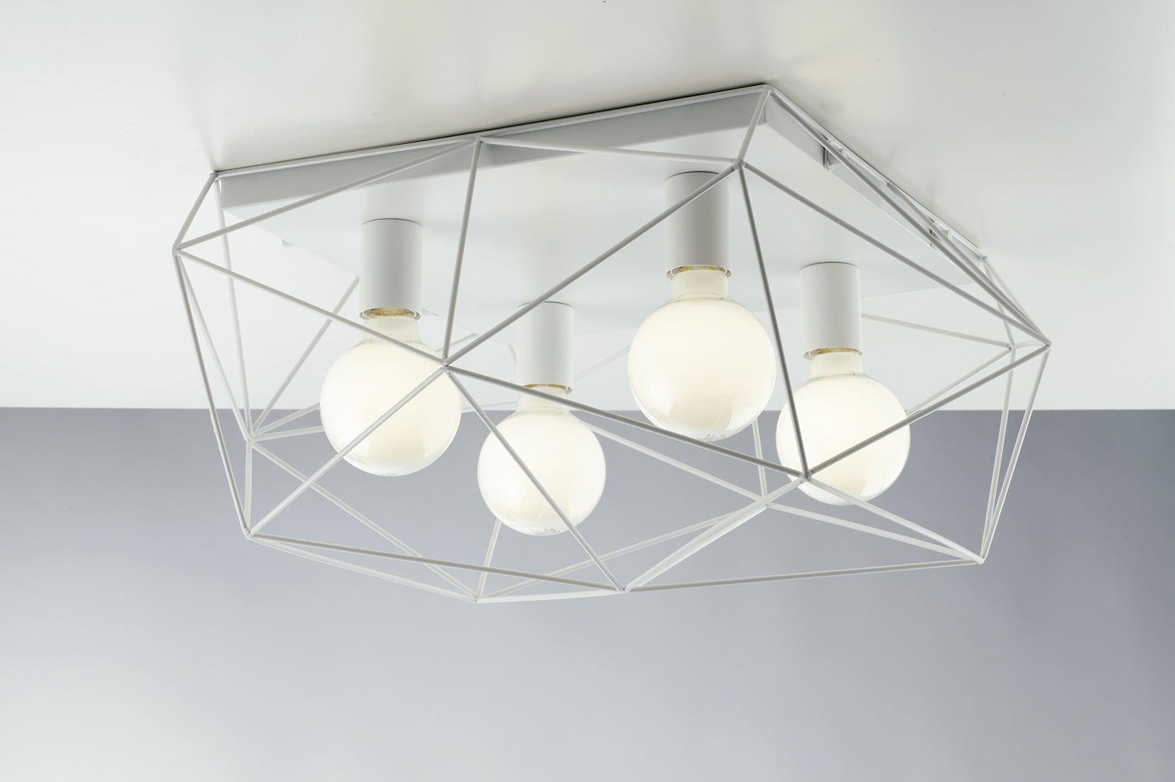 PLAFONIERA ABRAXAS BIANCA 4XE27 41,7X40X26,5CM