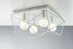 ABRAXAS WHITE CEILING LAMP 4XE27 41.7X40X26.5CM 