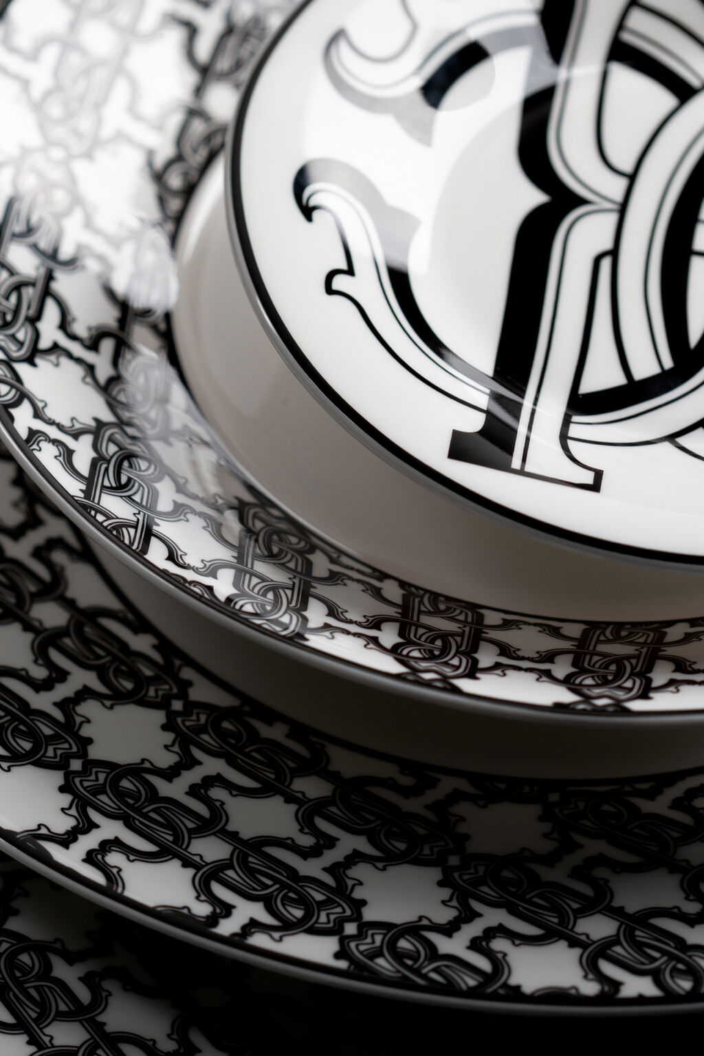 ROBERTO CAVALLI - BREAD PLATE/BREAD or BUTTER PLATE - Ø 15.5 cm - SET 6 PCS