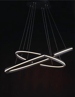 CLARKE BLACK LED SUSPENSION 60W 6750LM 3000K 78X40X124CM