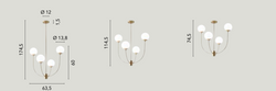THEMYS GOLD SUSPENSION 4XE14 63.5X174.5CM 