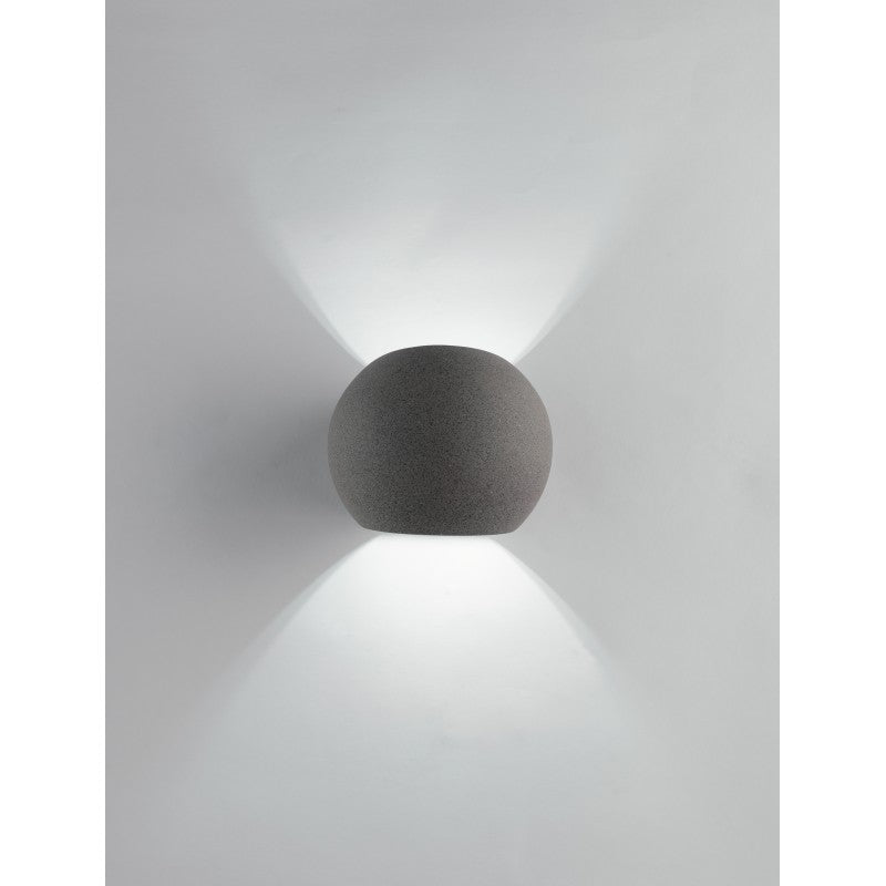 LÁMPARA DE PARED DE CEMENTO NATURAL MOSES 1XG9 15,5X11,5X12,5CM 