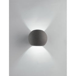 LÁMPARA DE PARED DE CEMENTO NATURAL MOSES 1XG9 15,5X11,5X12,5CM 