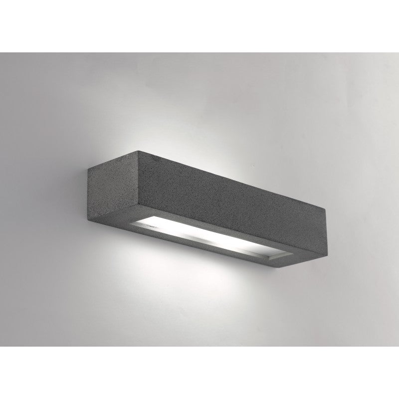 APPLIQUE CANDIDA CEMENTO/BIANCA 2XE14 36X9X7CM