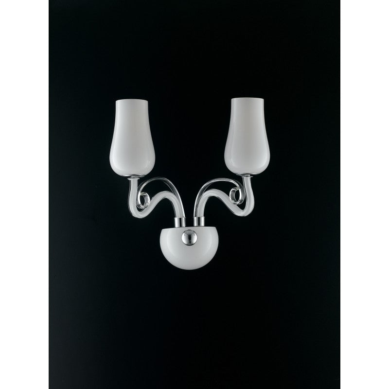 APPLIQUE ANGEL BIANCA/CROMO 2XE14 34X18X35CM