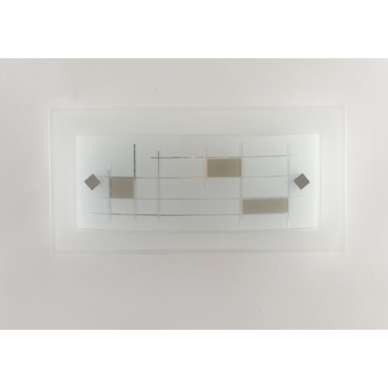 APPLIQUE MUSA OPALE/TORTORA 1XE27 30X8,5X15CM