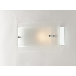 APLIQUE RECTO/CURVO BLANCO 1XE27 30X11X15CM 