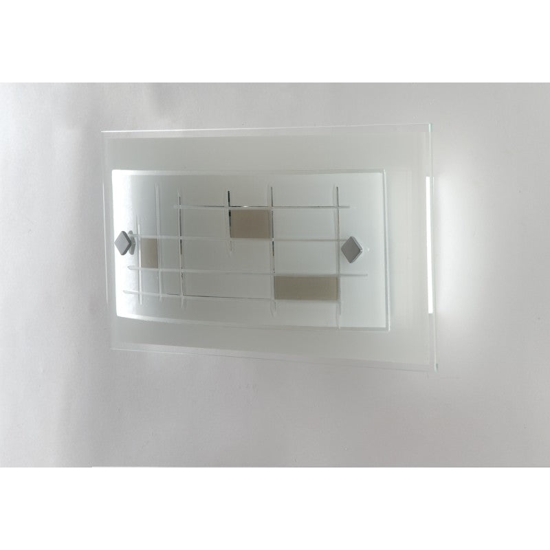 APPLIQUE MUSA OPALE/TORTORA 1XE27 30X8,5X15CM