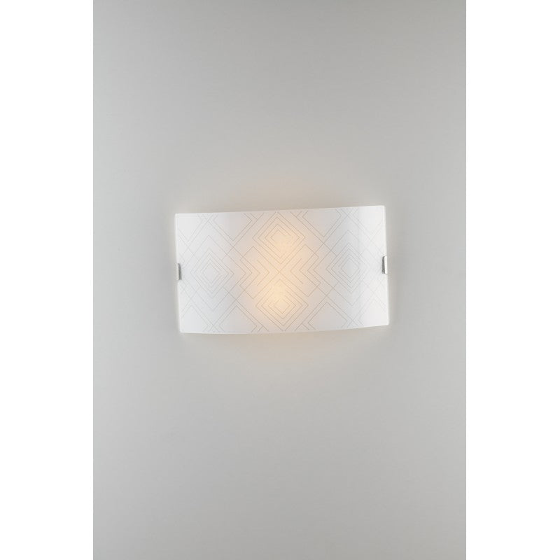 APPLIQUE VECTOR BIANCA/GRIGIA 2XE27 35X10,5X20CM