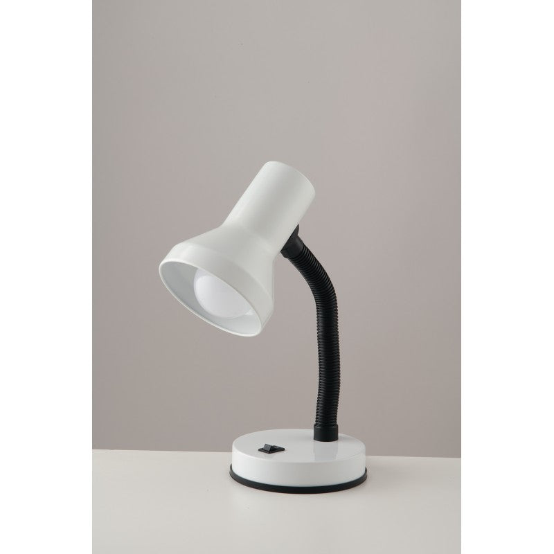 LDT WHITE TABLE LAMP 1XE27 14.5X34.5CM 