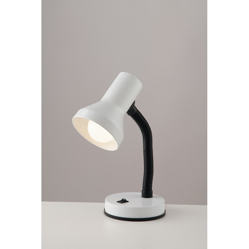 LDT WHITE TABLE LAMP 1XE27 14.5X34.5CM 