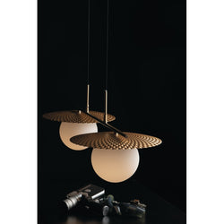 CHAPLIN GOLD SUSPENSION 2XE27 97X146,2CM