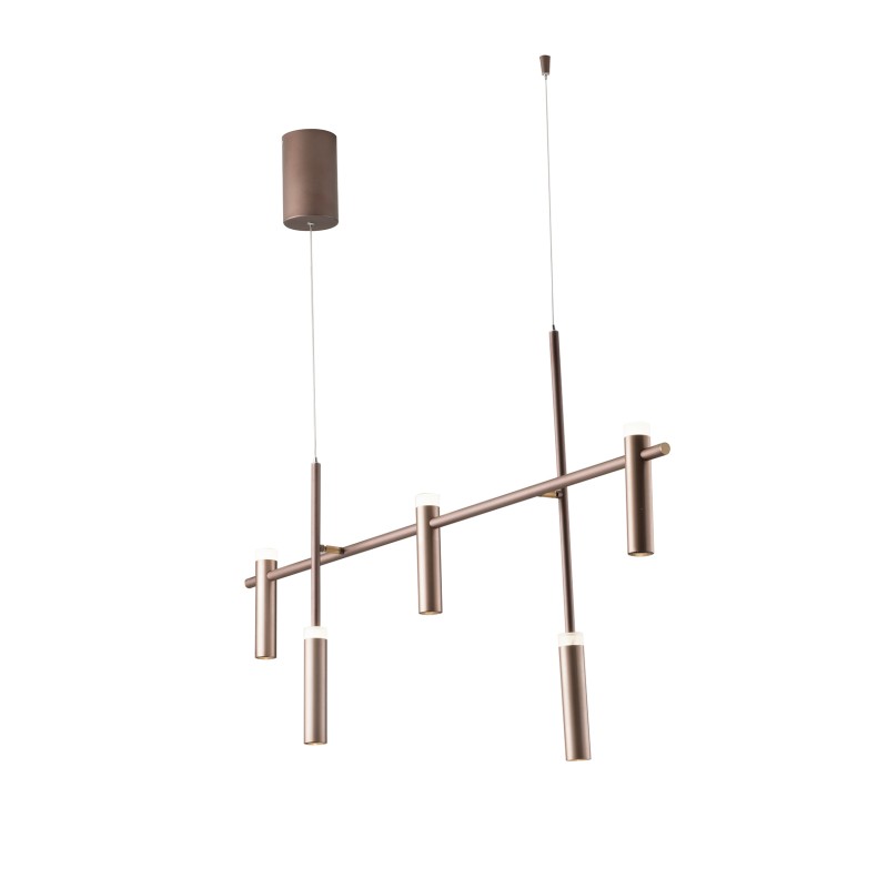LED CANDLE SUSPENSION BRONZE 35W 3600LM 4000K 120X19,1X125CM