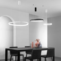 KLAPTON BLACK LED SUSPENSION 80W 11440LM CCT 85X3,5X150CM