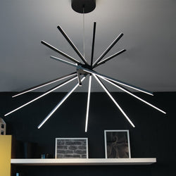 SHANGHAI BLACK LED SUSPENSION 56W 6560LM 3000K 113X51,5X160CM
