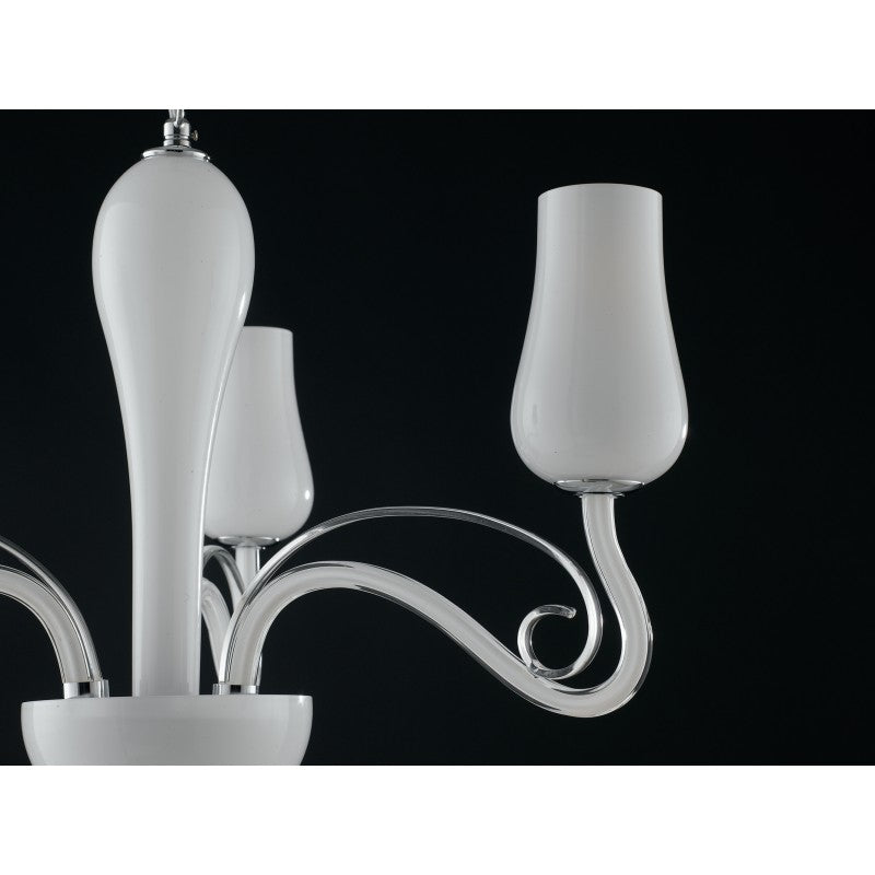 LAMPADARIO ANGEL BIANCO/CROMO 3XE14 64X115CM