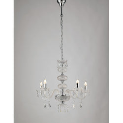 CHROME CHANDELIER INCANTO 5XE14 69X154CM 
