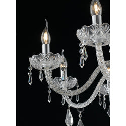 CHROME CHANDELIER INCANTO 5XE14 69X154CM 