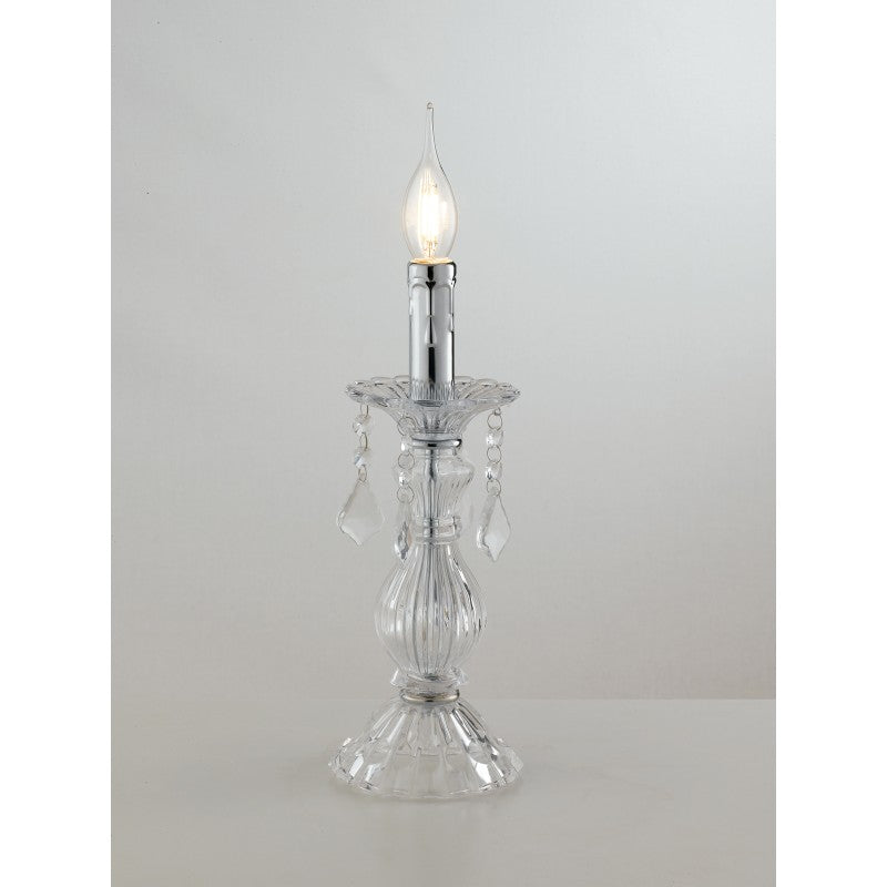 LUME CRISTALLO TRASPARENTE 1XE14 13X31CM