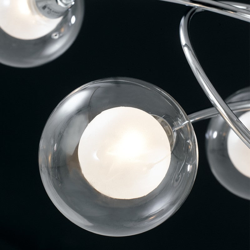 BLOG CHROME CEILING LAMP 4XG9 60X19X44CM 