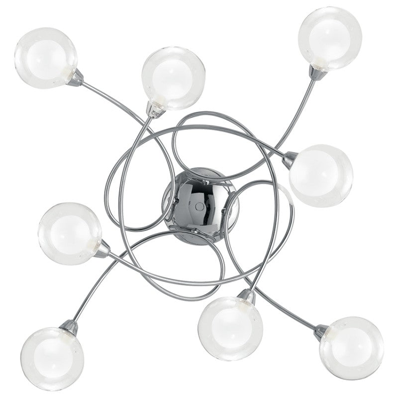BLOG CHROME CEILING LAMP 8XG9 11X20X66CM 