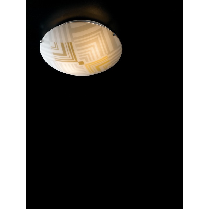 PLAFONIERA SEVENTY BIANCA 2XE27 30X30X10CM