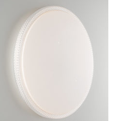 PIXEL ROUND WHITE LED CEILING LIGHT 66W 6540LM CCT DIMMABLE WI-FI WITH REMOTE CONTROL 76.5X10X76.5CM 