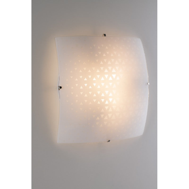 WHITE MAORI CEILING LIGHT 4XE27 50X50X12CM 