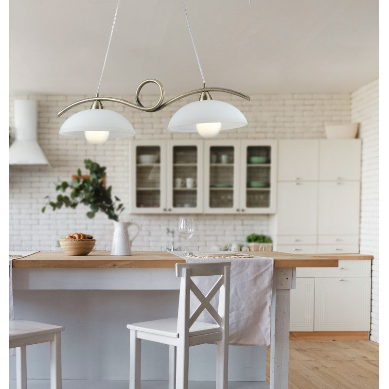 HALLEY BURNISHED SUSPENSION 2XE27 76X30X110CM 