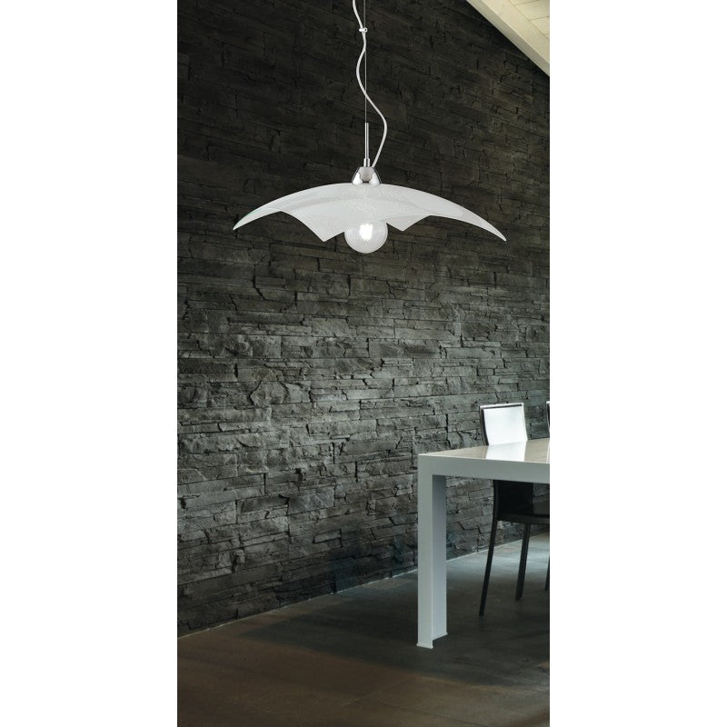 MIRO' WHITE SUSPENSION 1XE27 45X45X110CM 