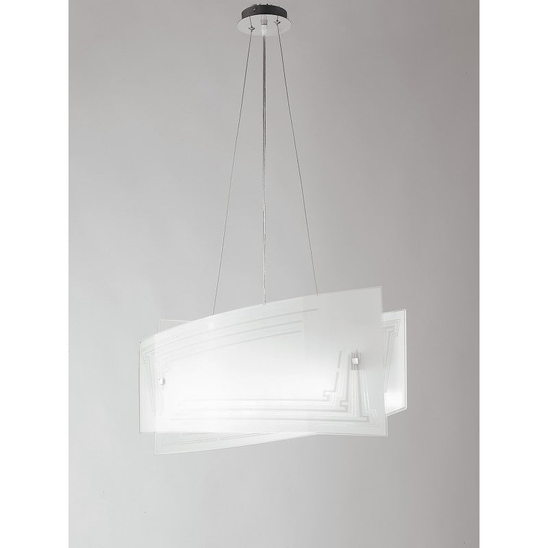 SOSPENSIONE CONCEPT BIANCA 4XE27 60X20X130CM