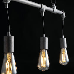 AMARCORD ZINC-PLATED SUSPENSION 4XE27 86X110CM 