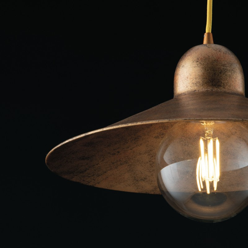 SOSPENSIONE ORLEANS ORO/OCRA 1XE27 39X120CM